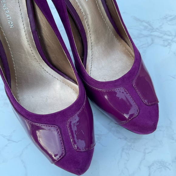BCBGeneration Purple Heels Size 8 - Picture 5 of 11